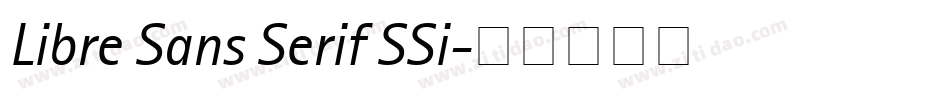 Libre Sans Serif SSi字体转换